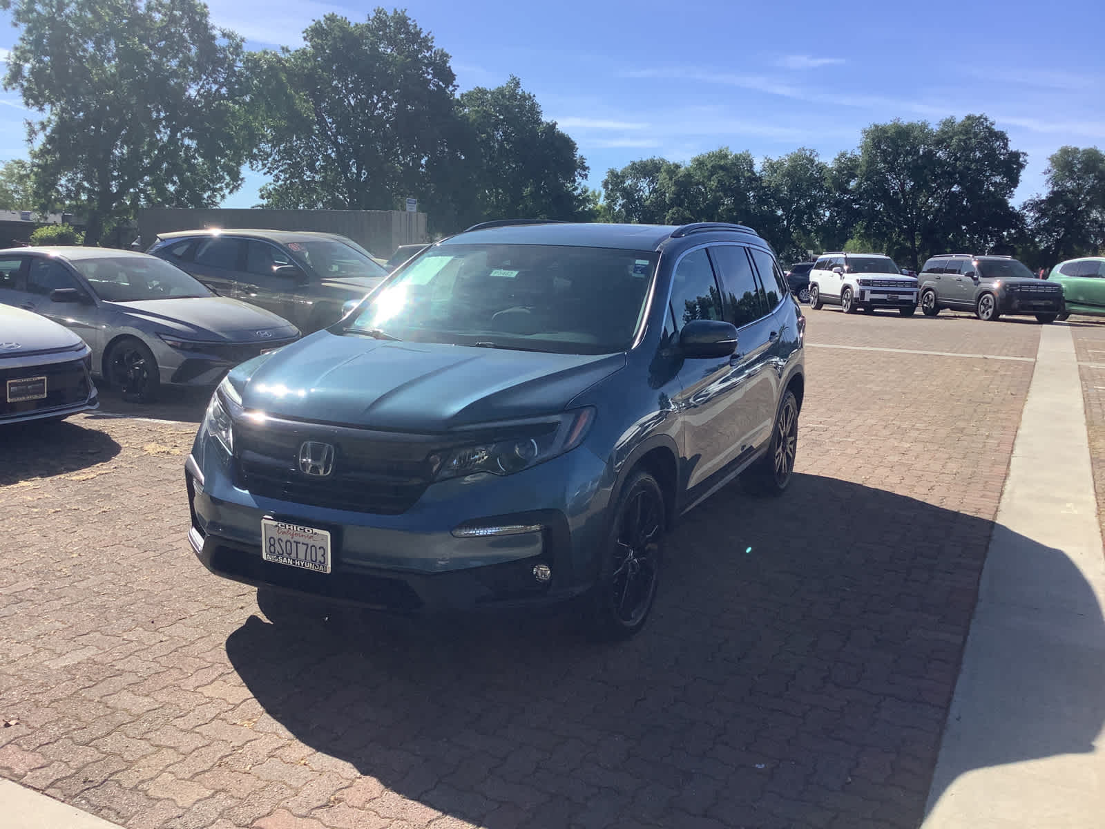 Gray (Steel Sapphire Metallic) 2021 Honda Pilot SE AWD SUV / Crossover All-Wheel Drive 9-Speed Automatic