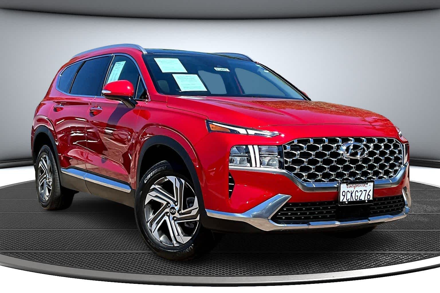 Calypso Red 2022 Hyundai Santa Fe SEL AWD SUV / Crossover All-Wheel Drive 8-Speed Automatic