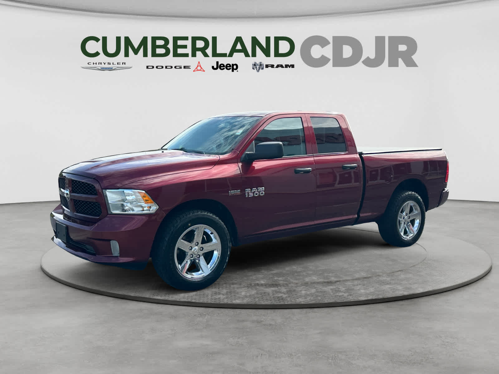 Delmonico Red Pearlcoat 2018 RAM 1500 Express Quad Cab 4WD Pickup Truck Four-Wheel Drive 8-Speed Automatic