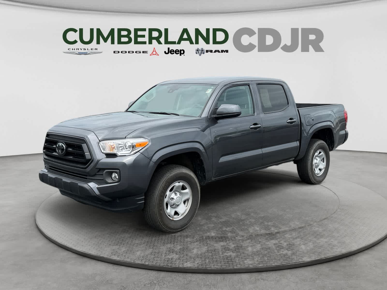 Magnetic Gray Metallic 2023 Toyota Tacoma SR V6 Double Cab 4WD Pickup Truck Four-Wheel Drive Automatic