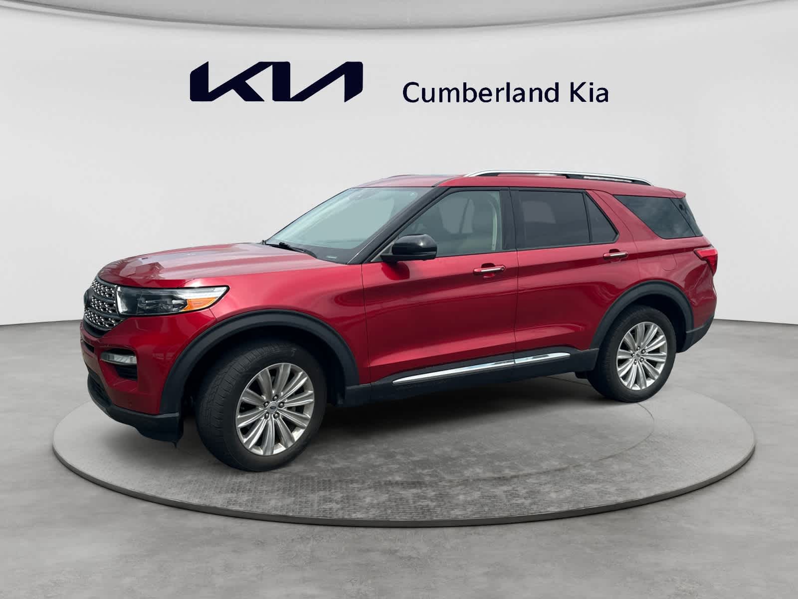 Rapid Red Metallic Tinted Clearcoat 2021 Ford Explorer Limited AWD SUV / Crossover All-Wheel Drive Automatic