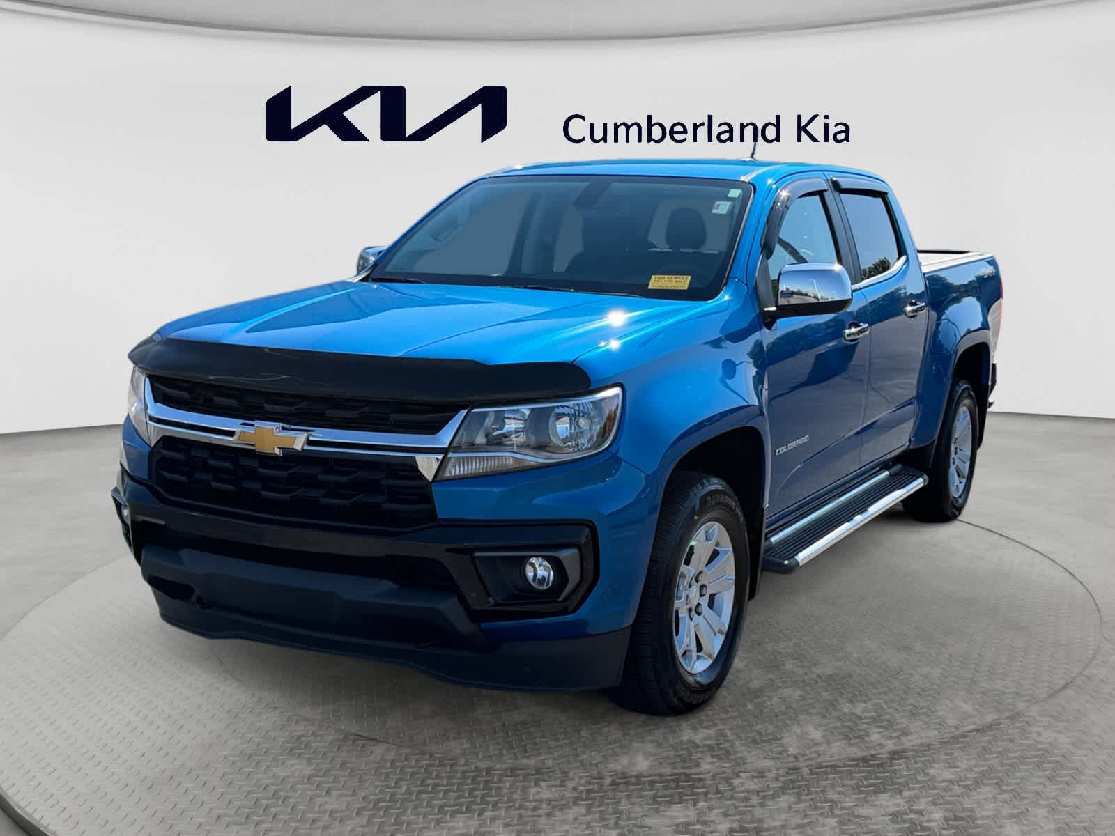 Bright Blue Metallic 2021 Chevrolet Colorado Pickup Truck Four-Wheel Drive 8-Speed Automatic