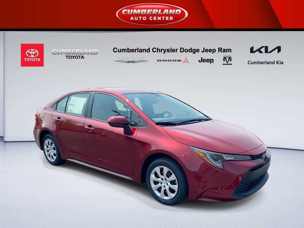 Red (Ruby Flare Pearl) 2026 Toyota Corolla LE FWD Sedan Front-Wheel Drive Continuously Variable Transmission