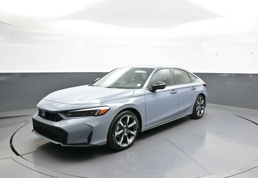 Sonic Gray Pearl 2025 Honda Civic Hybrid Hatchback Front-Wheel Drive Continuously Variable Transmission