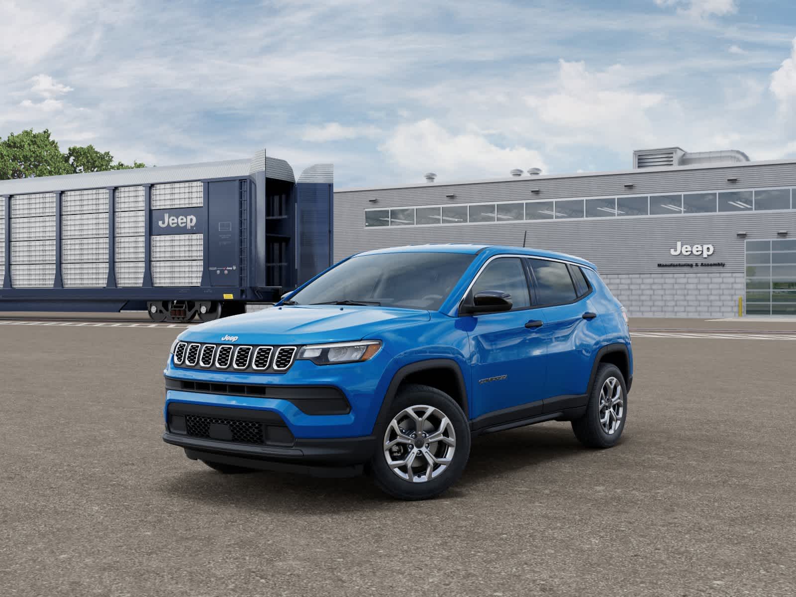 Hydro Blue Pearlcoat 2025 Jeep Compass Sport 4WD SUV / Crossover Four-Wheel Drive 8-Speed Automatic