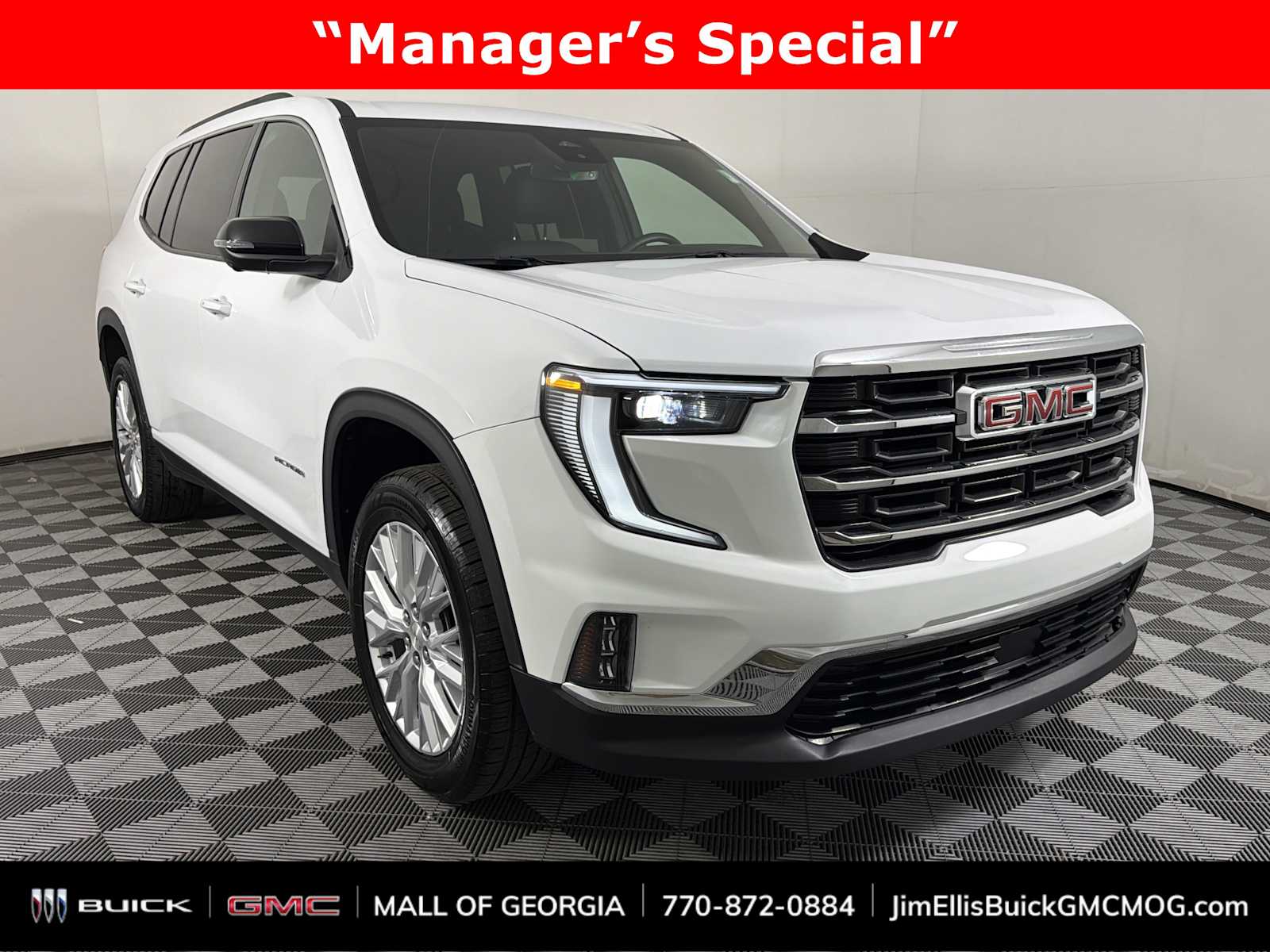 Summit White 2024 GMC Acadia Elevation AWD SUV / Crossover Four-Wheel Drive 8-Speed Automatic