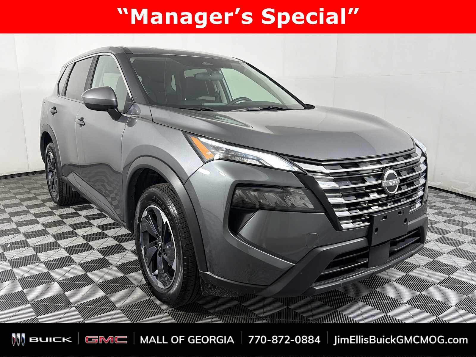 Gray (Gun Metallic) 2024 Nissan Rogue SV AWD SUV / Crossover All-Wheel Drive Continuously Variable Transmission