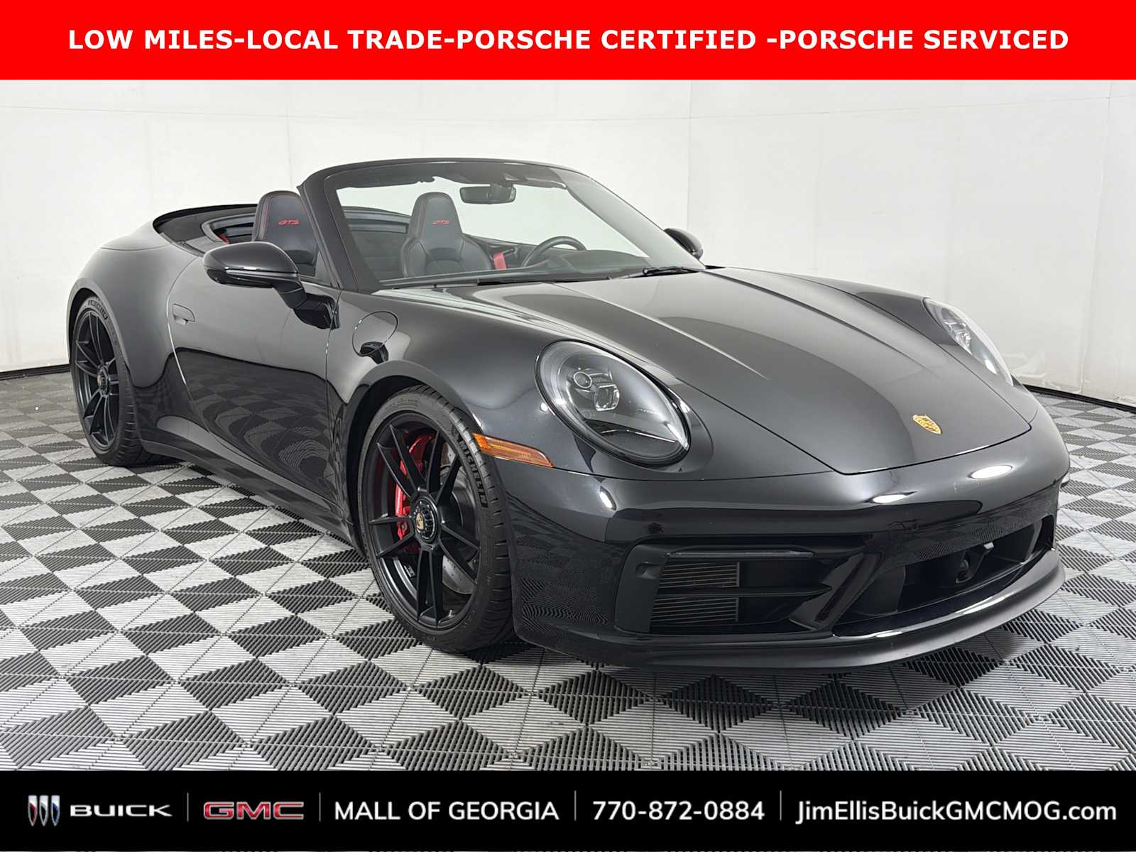 Black 2022 Porsche 911 Convertible Rear-Wheel Drive Automatic
