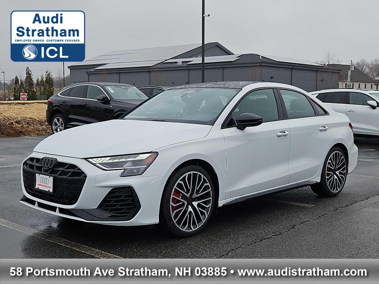 Glacier White Metallic 2026 Audi S3 2.0T quattro Premium Sedan All-Wheel Drive 7-Speed Automatic