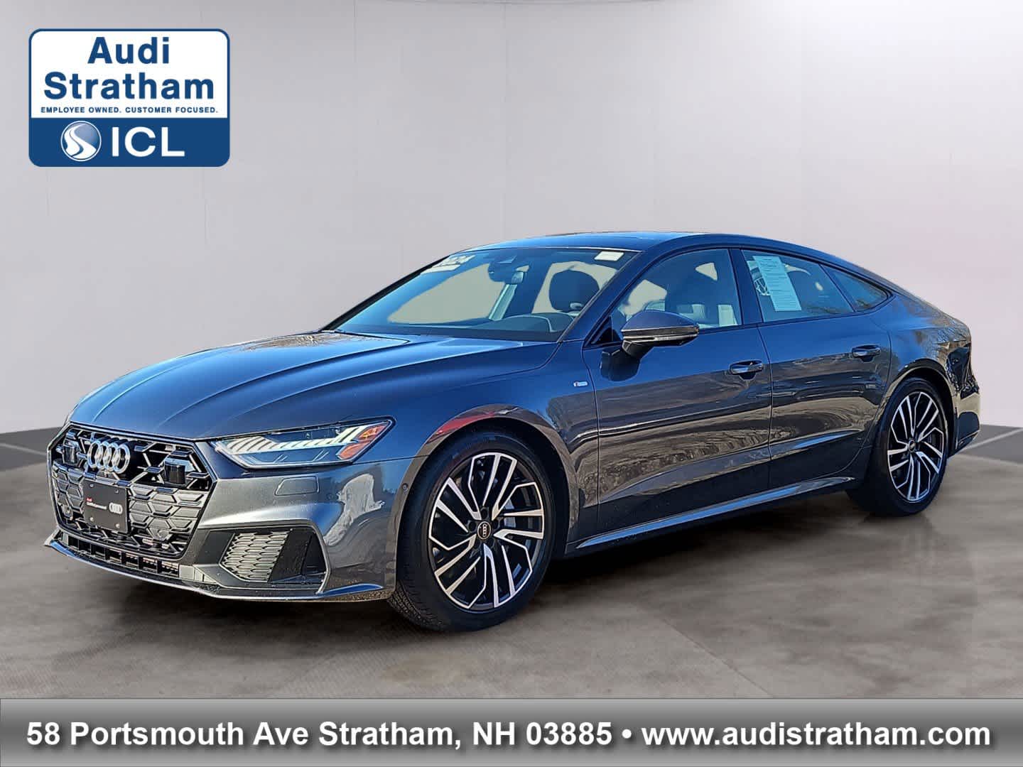 Daytona Gray Pearl Effect 2024 Audi A7 quattro Premium Plus 55 TFSI AWD Sedan All-Wheel Drive 7-Speed Automatic