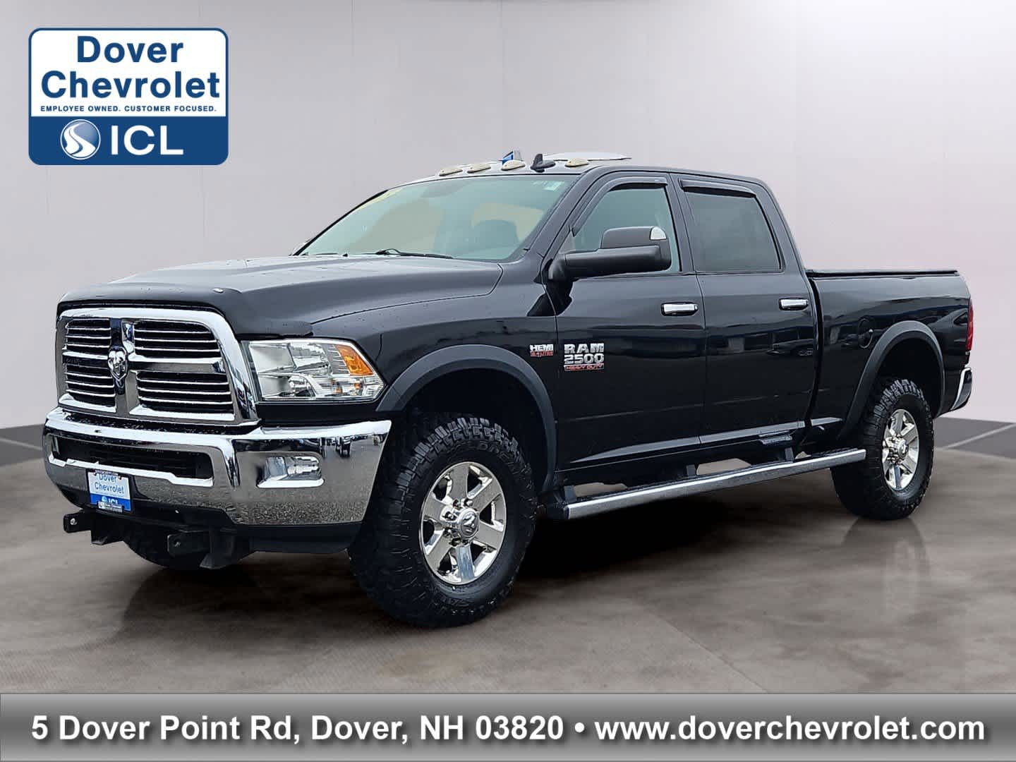 Black Clearcoat 2015 RAM 2500 Big Horn Crew Cab 4WD Pickup Truck Four-Wheel Drive 6-Speed Automatic