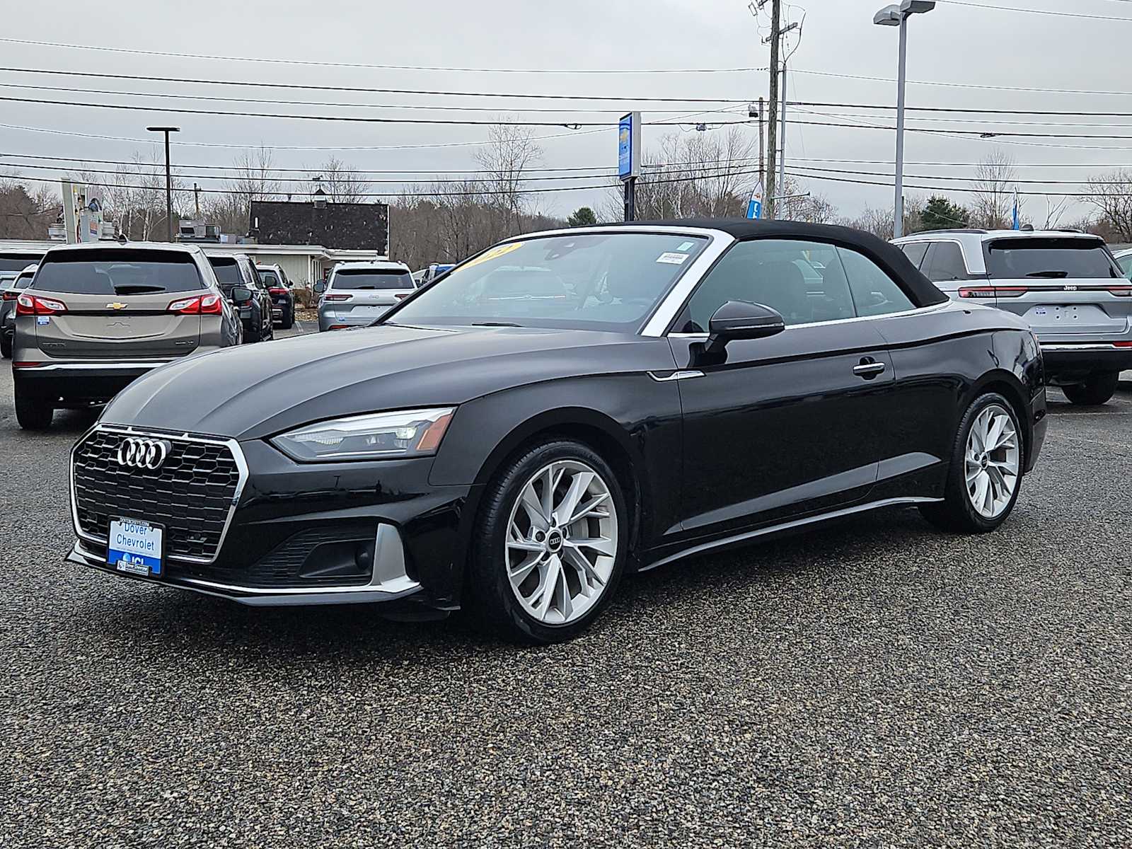 Brilliant Black/Black Roof 2022 Audi A5 quattro Premium 45 TFSI Convertible AWD Convertible All-Wheel Drive 7-Speed Automatic