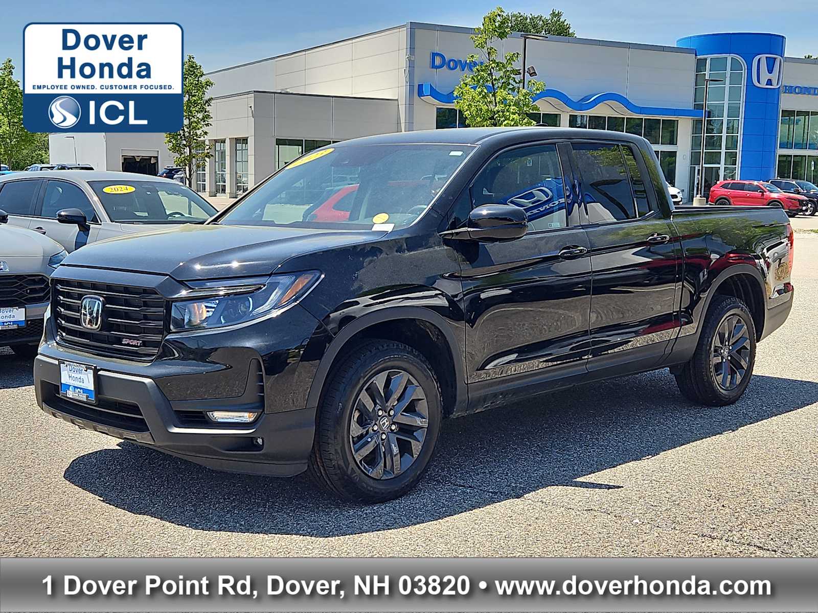 Crystal Black Pearl 2023 Honda Ridgeline Sport AWD Pickup Truck All-Wheel Drive 9-Speed Automatic