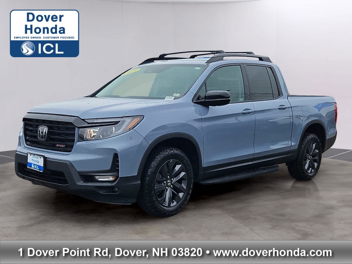 Sonic Gray Pearl 2023 Honda Ridgeline Sport AWD Pickup Truck All-Wheel Drive 9-Speed Automatic