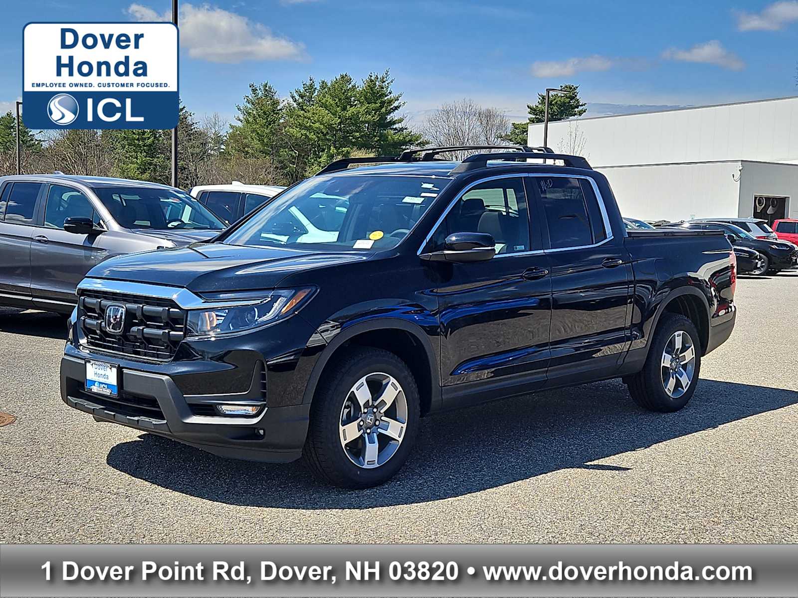 Crystal Black Pearl 2026 Honda Ridgeline RTL AWD Pickup Truck All-Wheel Drive 9-Speed Automatic