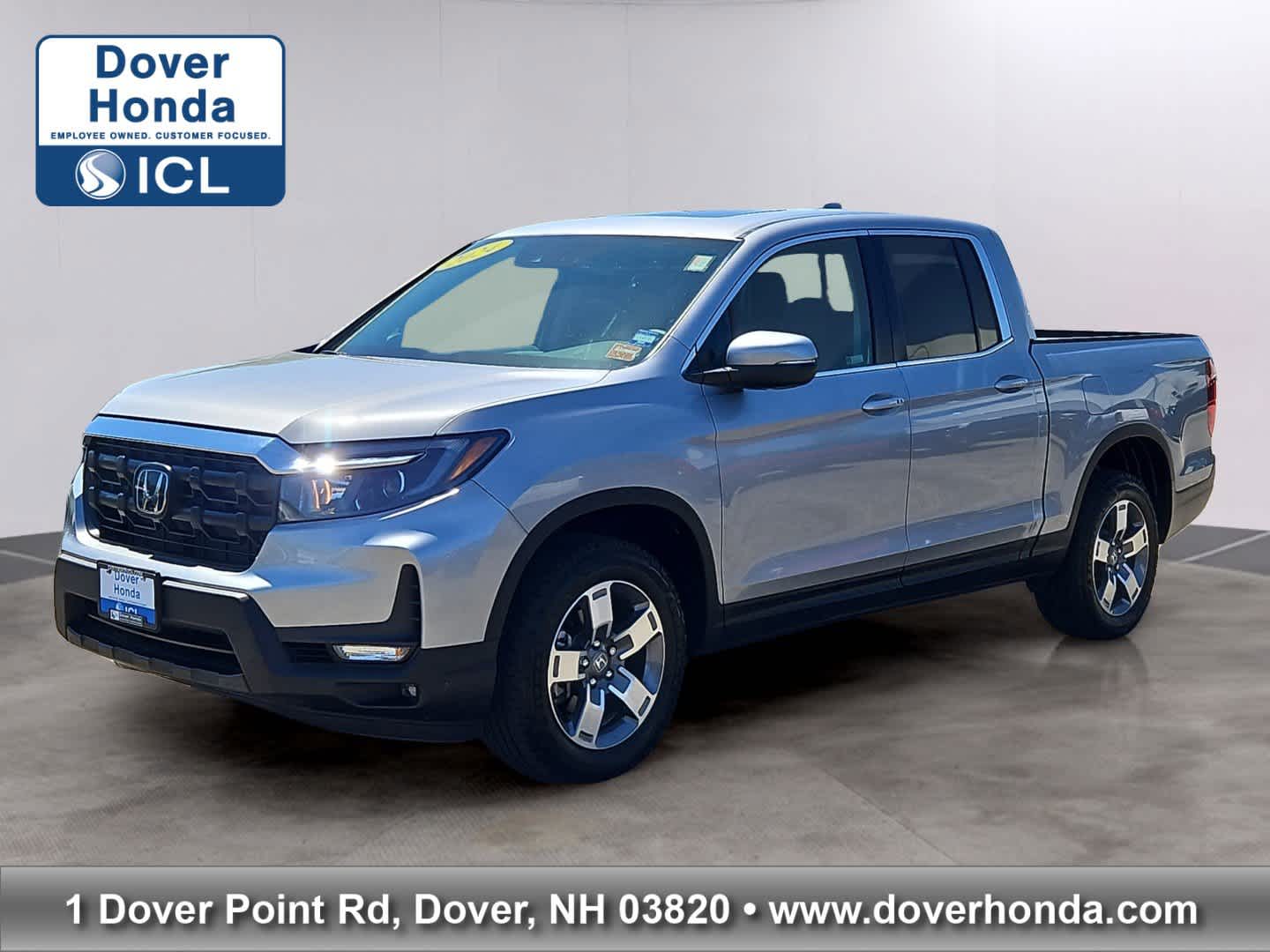 Lunar Silver Metallic 2024 Honda Ridgeline RTL AWD Pickup Truck All-Wheel Drive 9-Speed Automatic