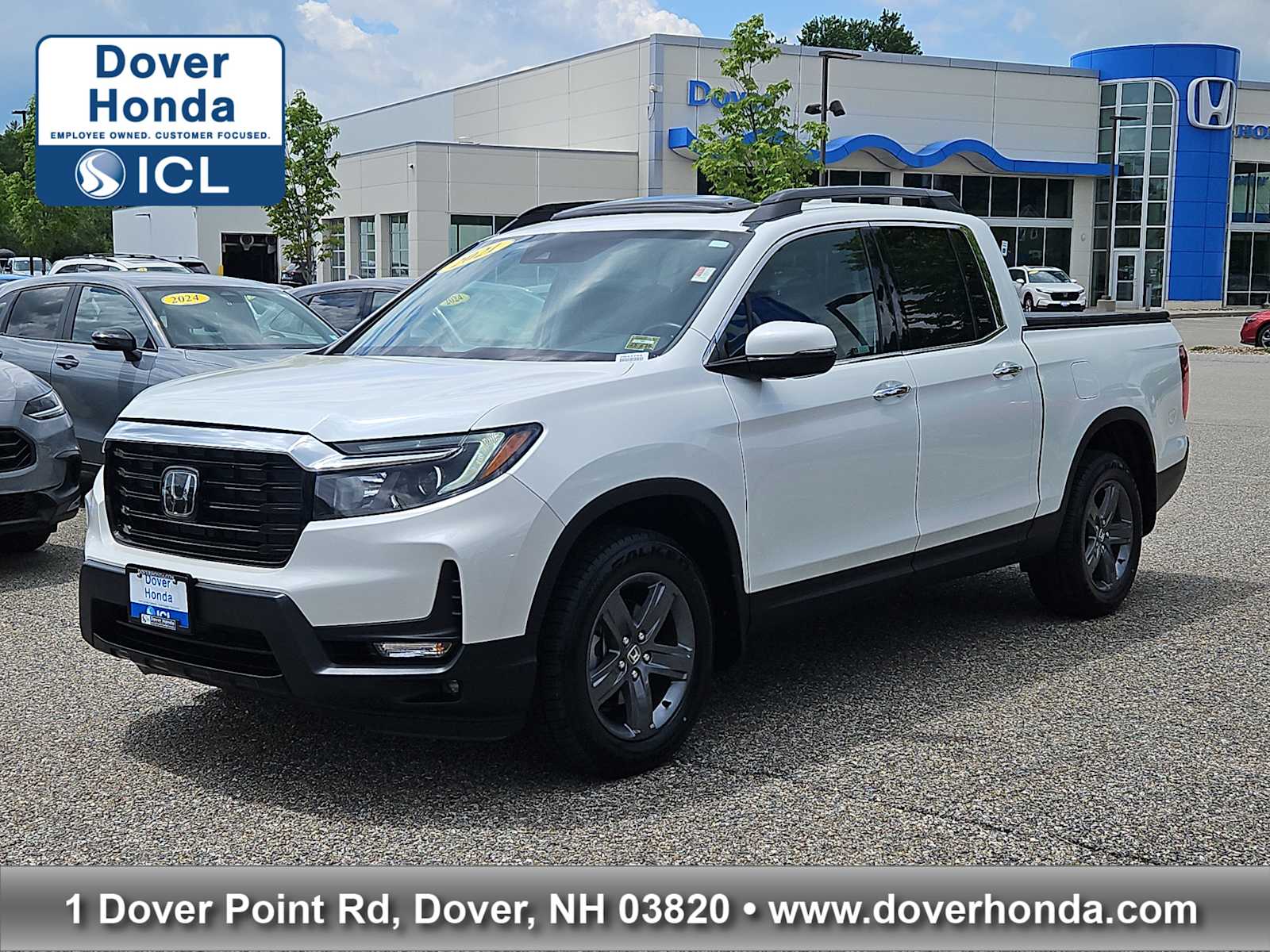 Platinum White Pearl 2021 Honda Ridgeline RTL-E AWD Pickup Truck All-Wheel Drive 6-Speed Automatic