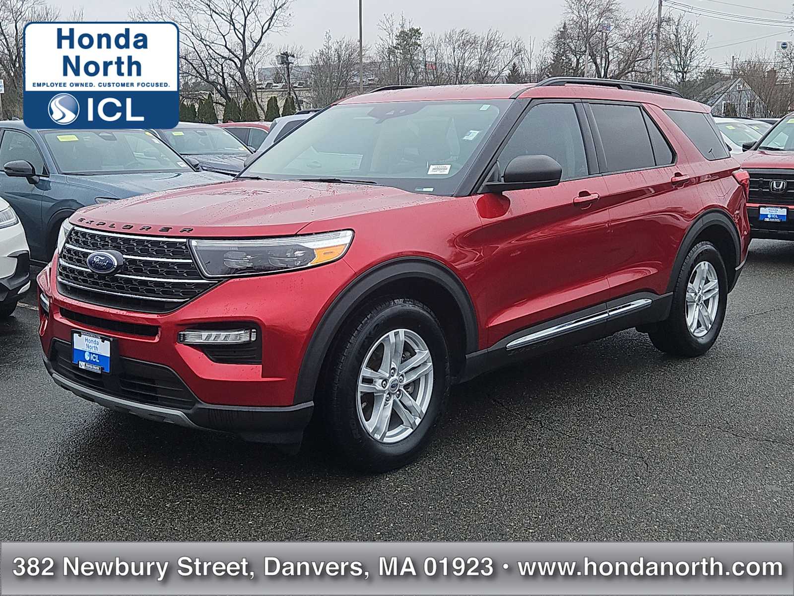 Rapid Red Metallic Tinted Clearcoat 2020 Ford Explorer XLT AWD SUV / Crossover All-Wheel Drive Automatic