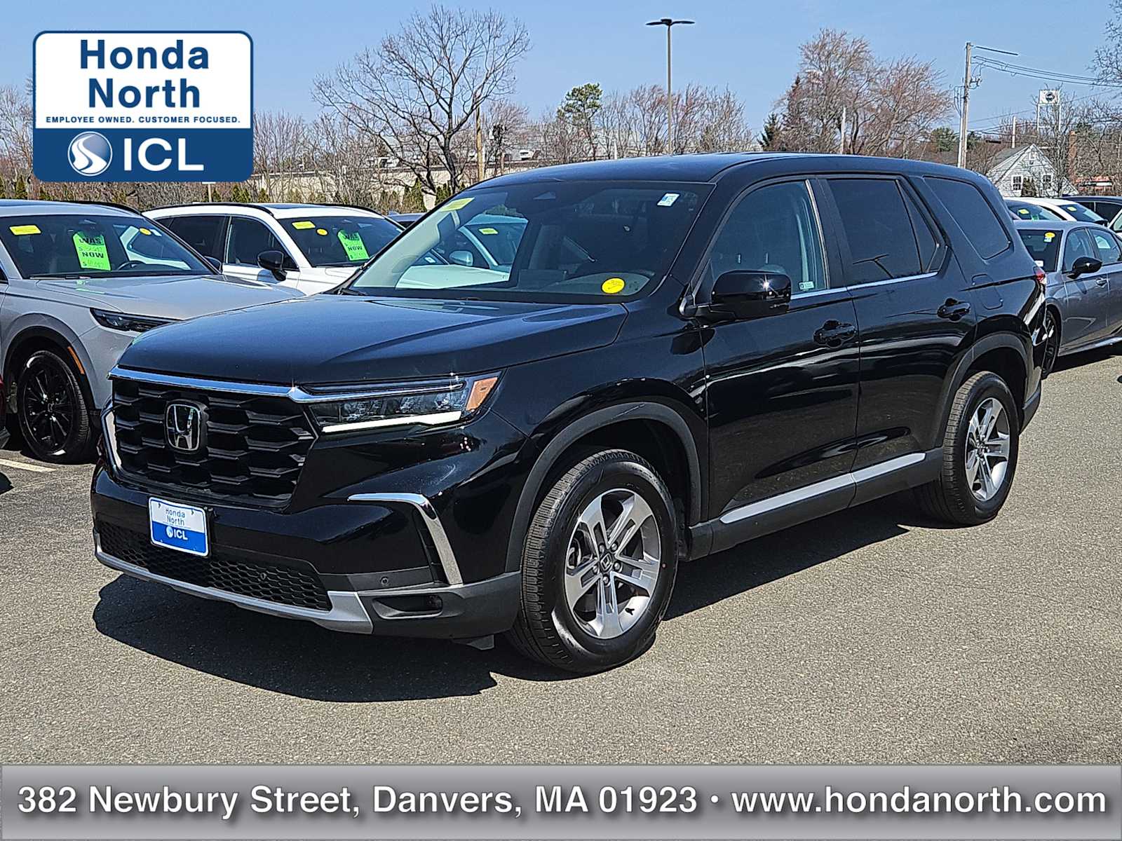 Crystal Black Pearl 2024 Honda Pilot EX-L AWD with Captains Chairs SUV / Crossover All-Wheel Drive Automatic