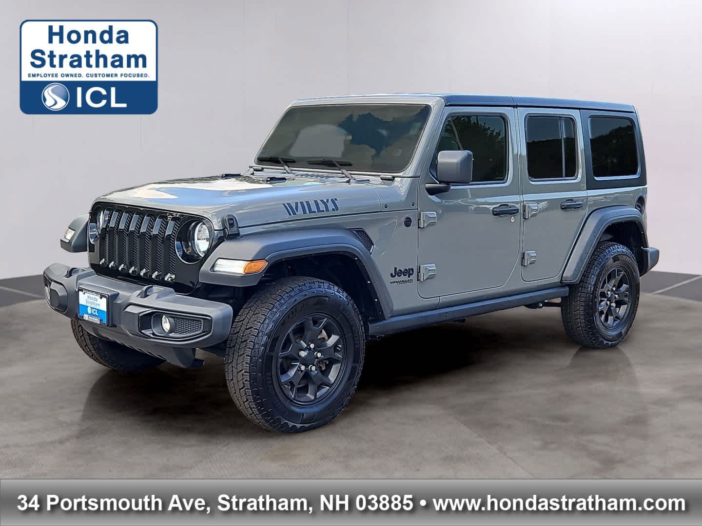 Sting-Gray Clearcoat 2022 Jeep Wrangler Unlimited Willys Sport 4WD SUV / Crossover Four-Wheel Drive 8-Speed Automatic