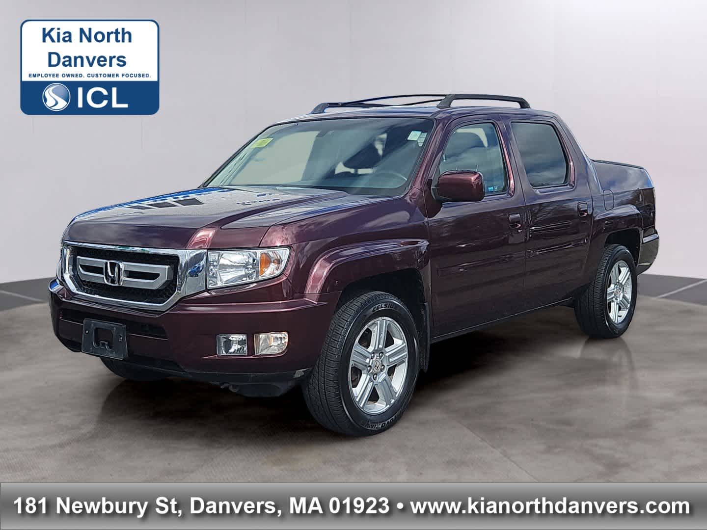 Dark Cherry Pearl 2011 Honda Ridgeline RTL Pickup Truck Four-Wheel Drive 5-Speed Automatic