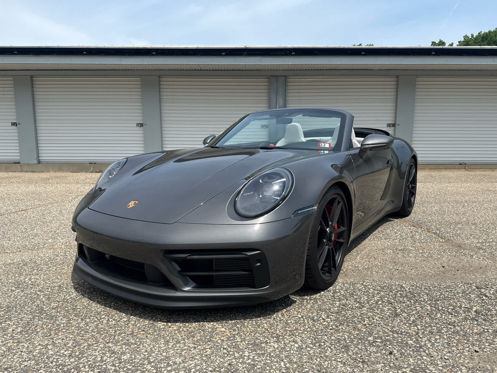 Gray (Agate Grey Metallic) 2024 Porsche 911 Carrera GTS Cabriolet RWD Convertible Rear-Wheel Drive 7-Speed Manual