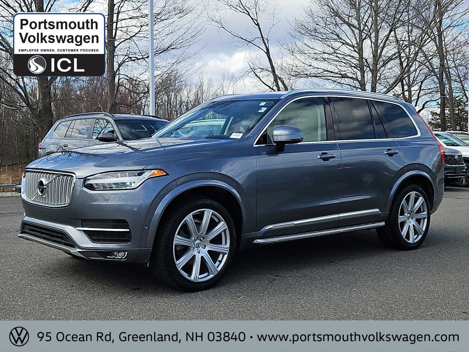 Gray (Osmium Grey Metallic) 2017 Volvo XC90 T6 Inscription AWD SUV / Crossover All-Wheel Drive 8-Speed Automatic