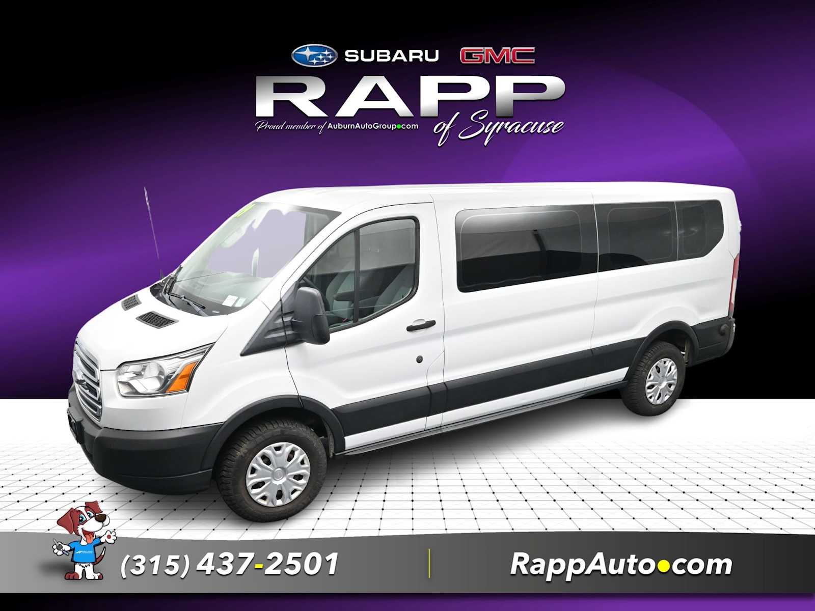 Oxford White 2019 Ford Transit Passenger Van Rear-Wheel Drive 6-Speed Automatic