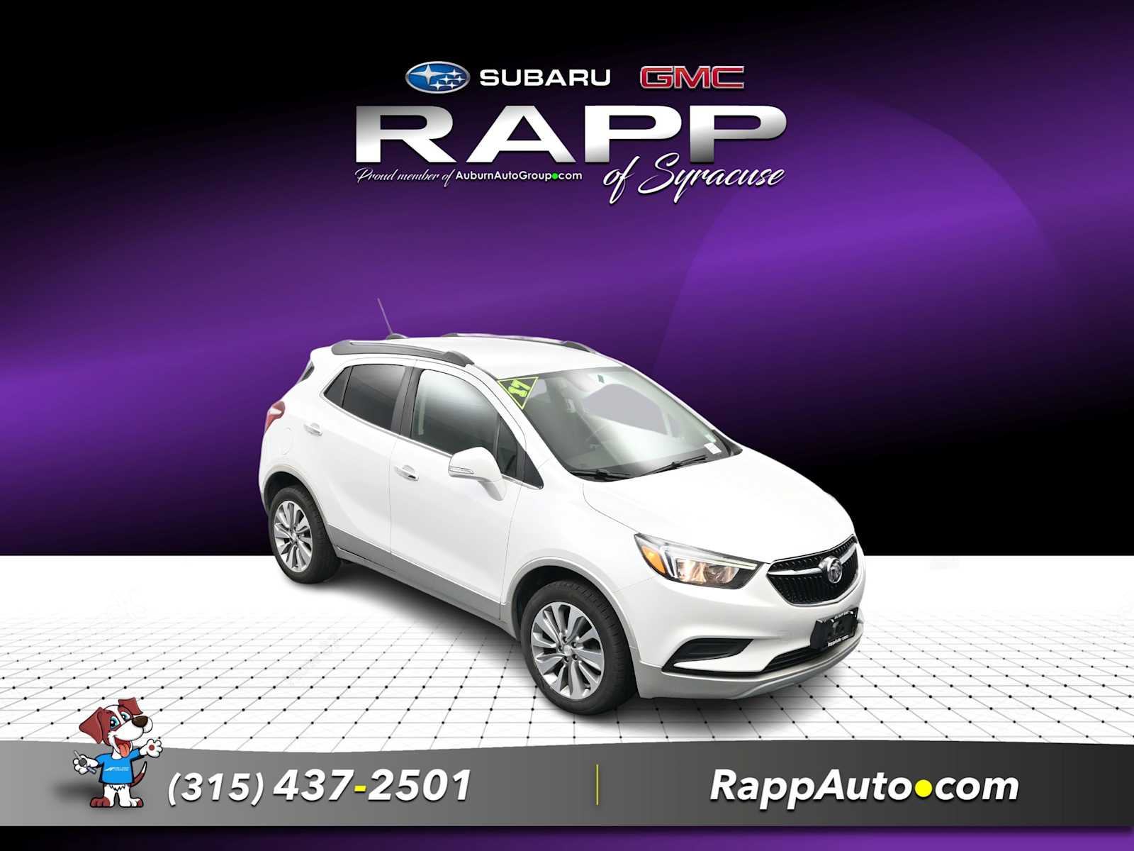 White Frost Tricoat 2017 Buick Encore SUV / Crossover All-Wheel Drive 6-Speed Automatic