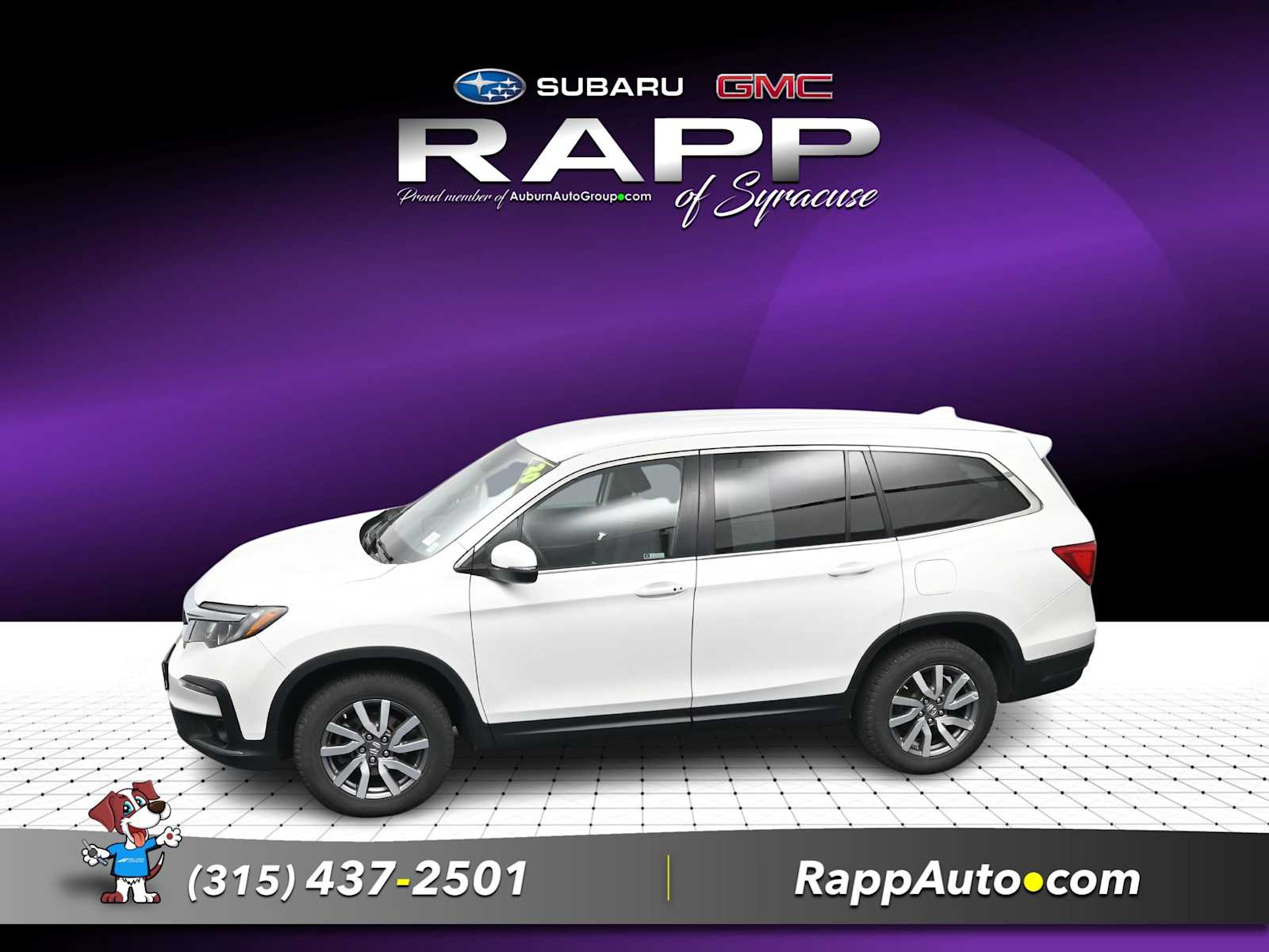 Platinum White Pearl 2020 Honda Pilot SUV / Crossover All-Wheel Drive 6-Speed Automatic
