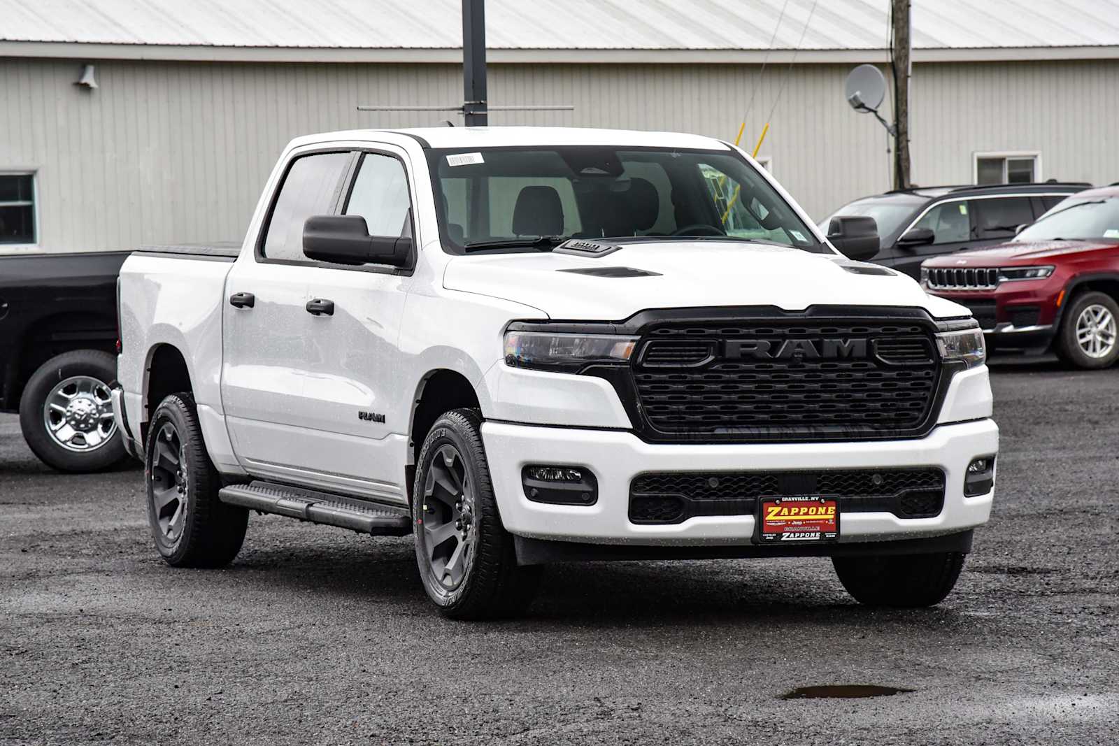 Bright White Clearcoat 2026 RAM 1500 Express Crew Cab 4WD Pickup Truck Four-Wheel Drive 8-Speed Automatic