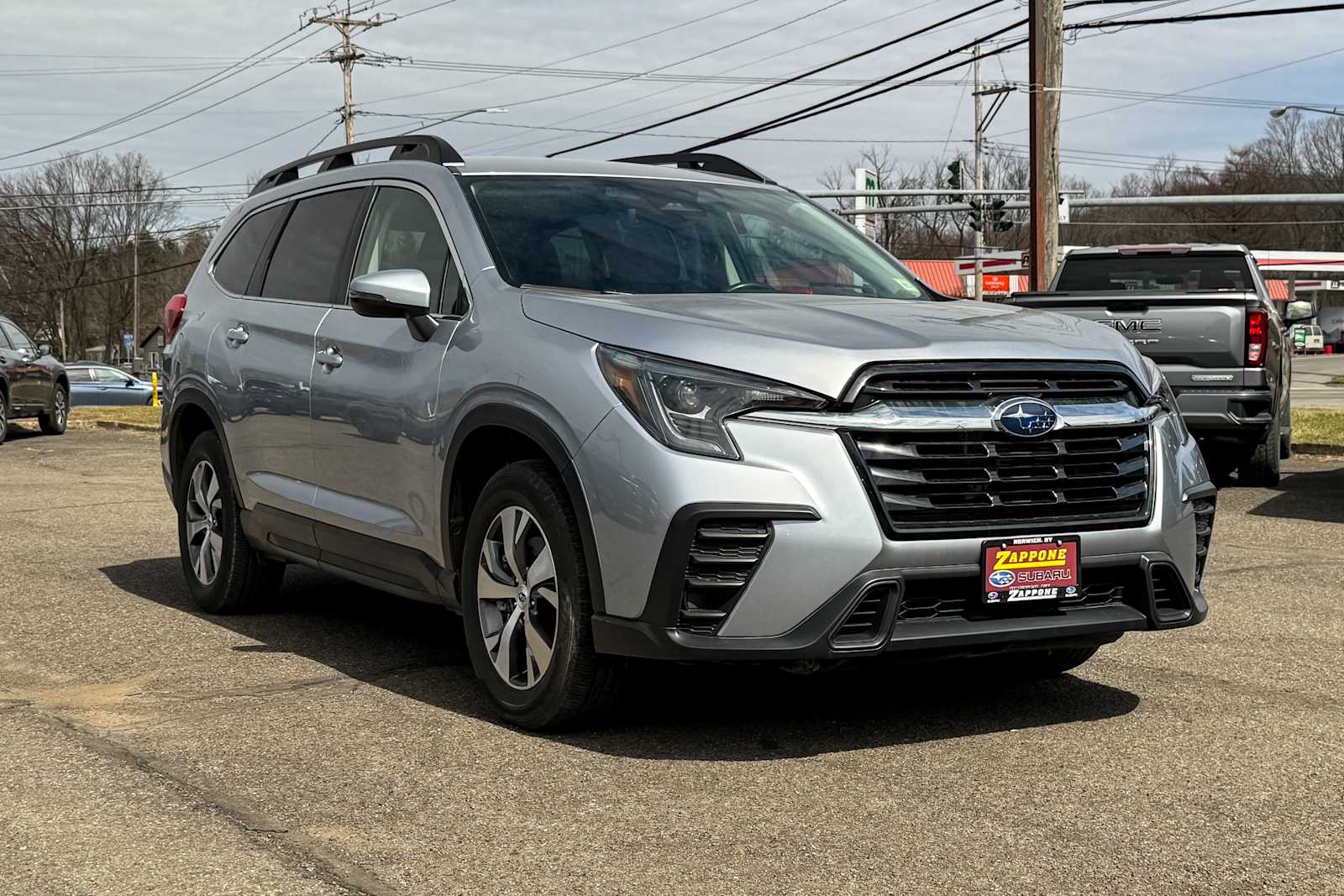 Ice Silver Metallic 2023 Subaru Ascent Premium 7-Passenger AWD SUV / Crossover All-Wheel Drive Continuously Variable Transmission