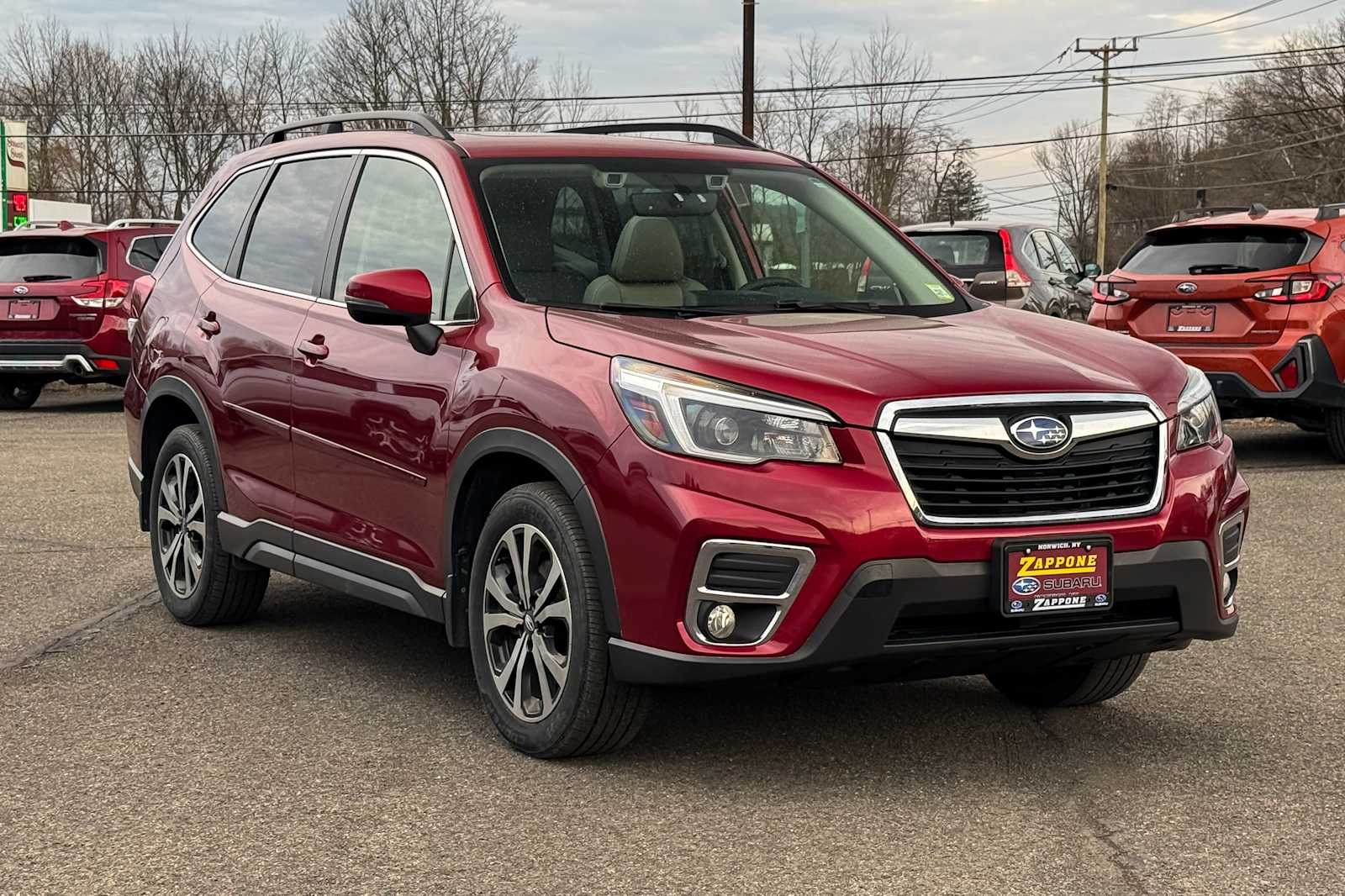 Crimson Red Pearl 2021 Subaru Forester Limited Crossover AWD SUV / Crossover All-Wheel Drive Continuously Variable Transmission