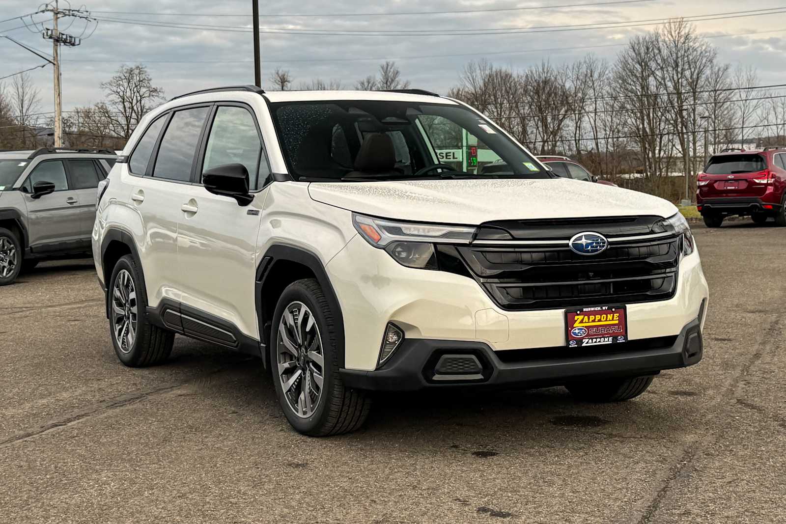 Crystal White Pearl 2025 Subaru Forester Hybrid Touring AWD SUV / Crossover All-Wheel Drive Continuously Variable Transmission