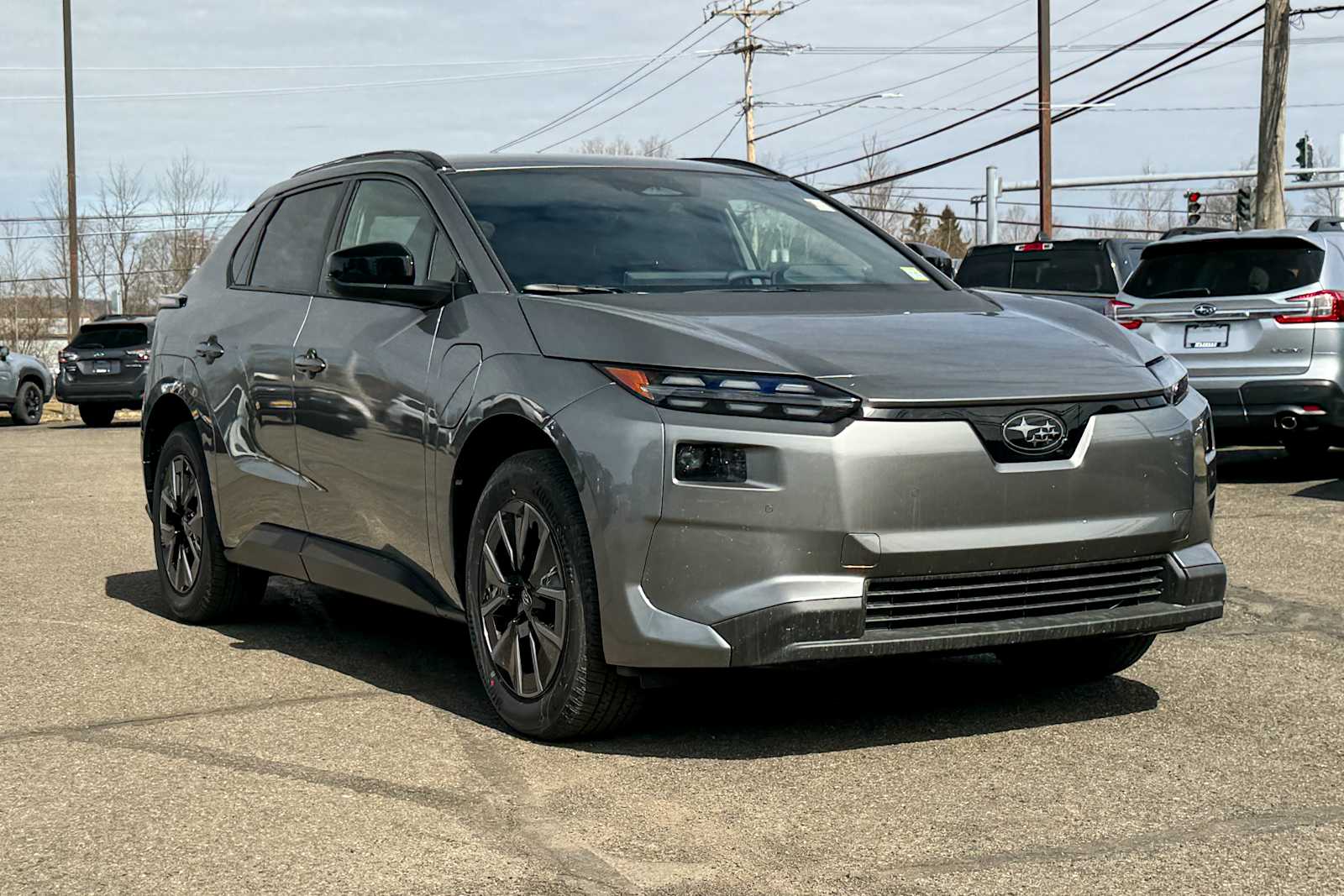 Smoked Carbon 2026 Subaru Solterra Premium AWD SUV / Crossover All-Wheel Drive 1-Speed Automatic