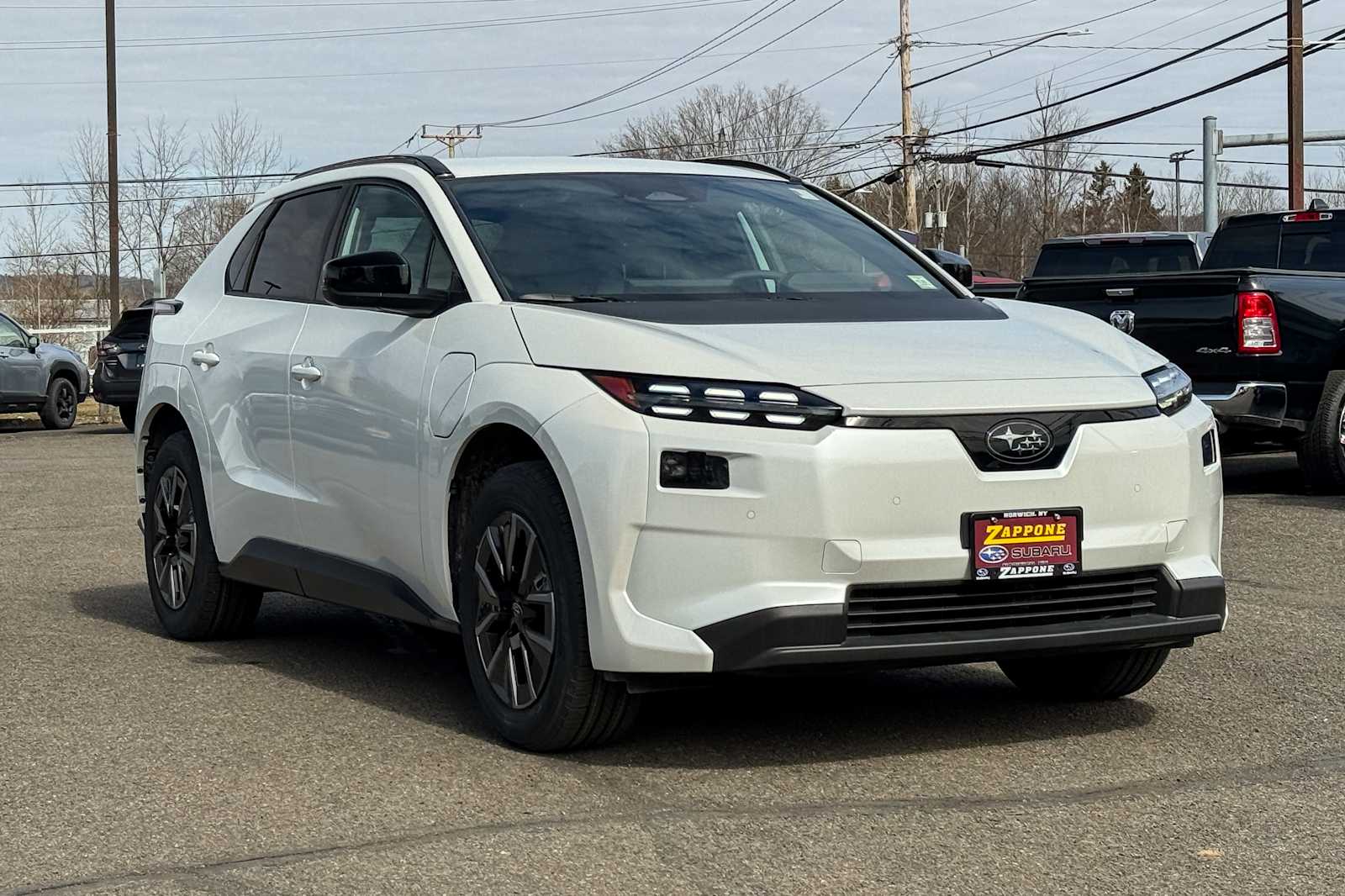 Cosmic White Pearl 2026 Subaru Solterra Premium AWD SUV / Crossover All-Wheel Drive 1-Speed Automatic