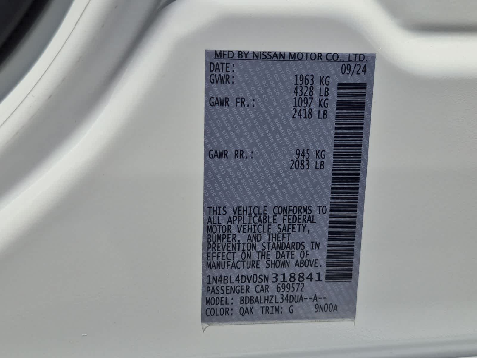 2025 Nissan Altima SV - Photo 35