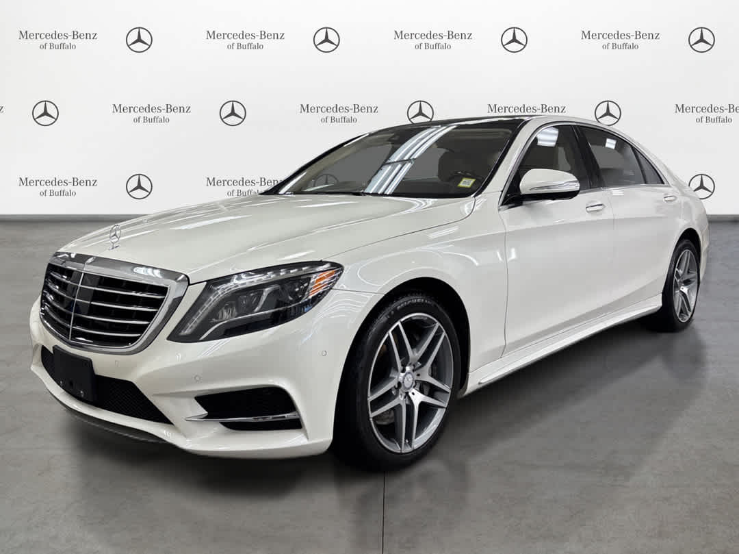 designo Diamond White 2015 Mercedes-Benz S-Class Sedan All-Wheel Drive 7-Speed Automatic