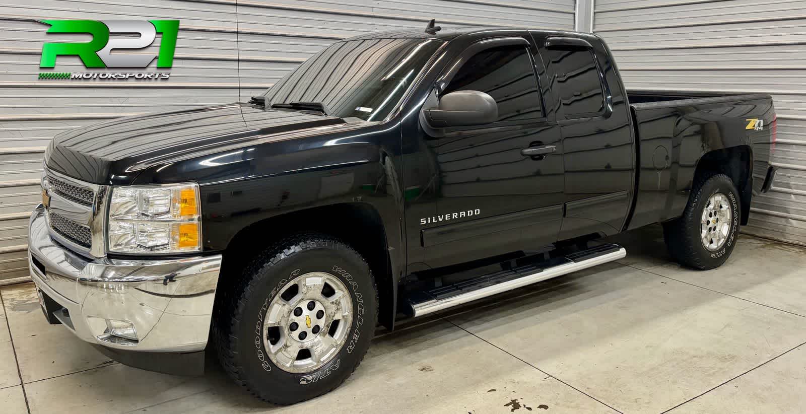 Black 2013 Chevrolet Silverado 1500 LT Extended Cab 4WD Pickup Truck Four-Wheel Drive 6-Speed Automatic