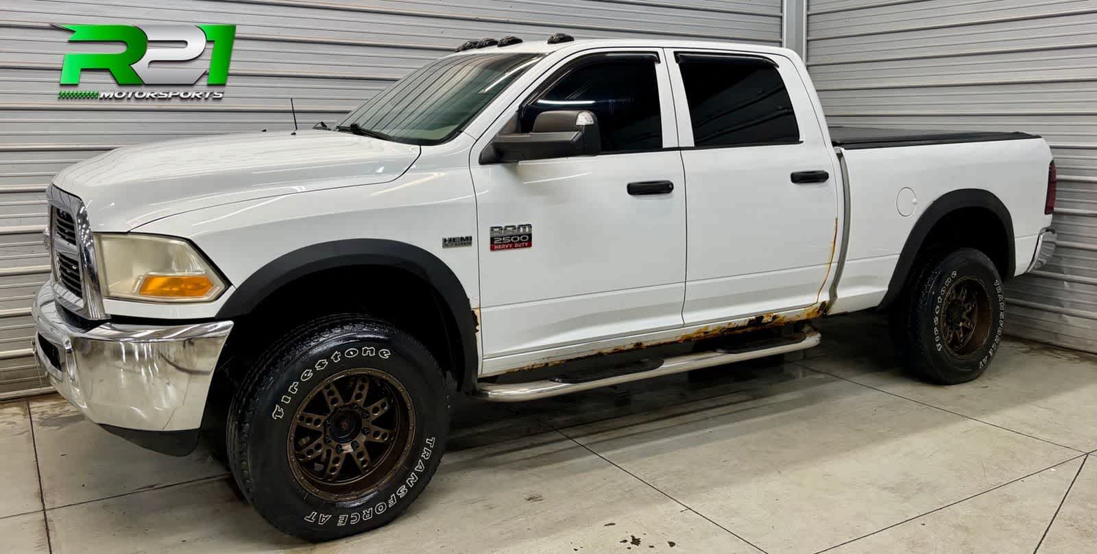 Bright White 2012 RAM 2500 ST Crew Cab 4WD Pickup Truck Four-Wheel Drive 6-Speed Automatic