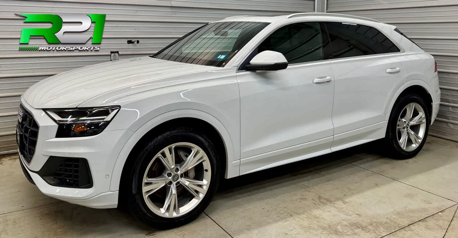 Carrara White 2019 Audi Q8 quattro Premium Plus 55 TFSI SUV / Crossover All-Wheel Drive 8-Speed Automatic