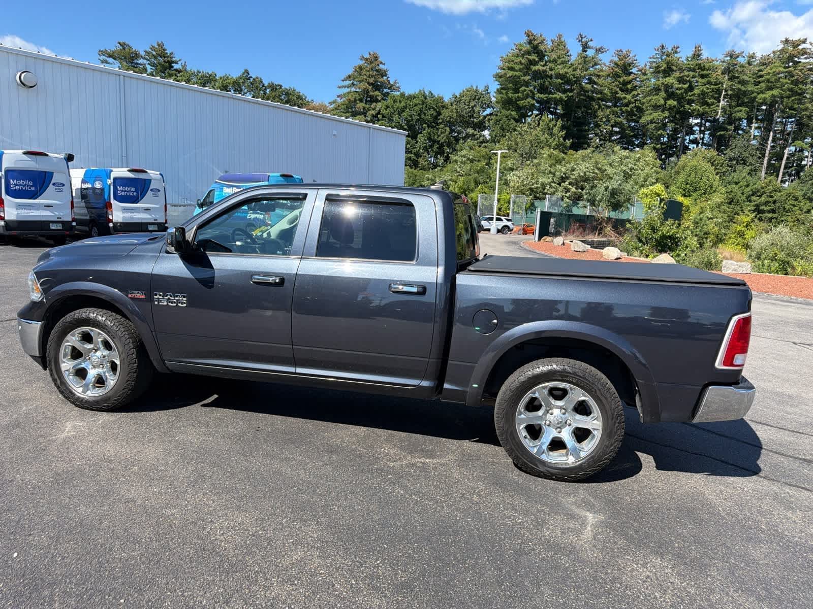 Gray (Maximum Steel Metallic Clearcoat) 2016 RAM 1500 Pickup Truck Four-Wheel Drive 8-Speed Automatic