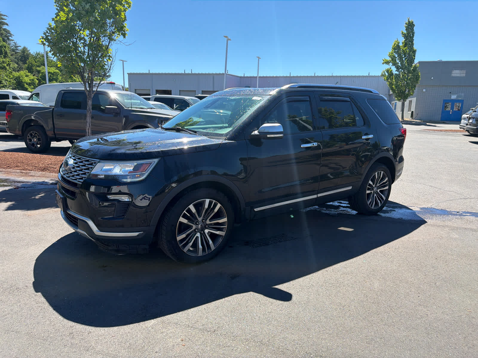 Agate Black Metallic 2019 Ford Explorer Platinum AWD SUV / Crossover All-Wheel Drive 6-Speed Automatic