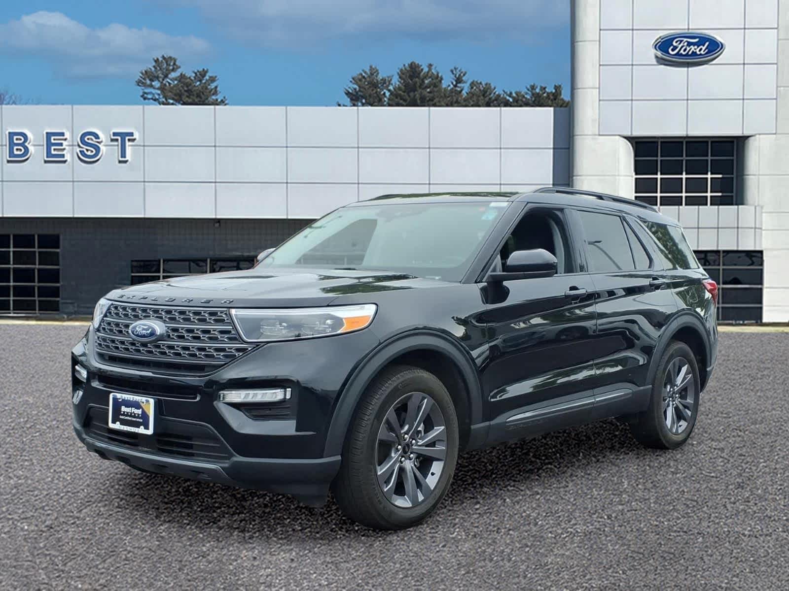 Agate Black 2023 Ford Explorer SUV / Crossover All-Wheel Drive Automatic