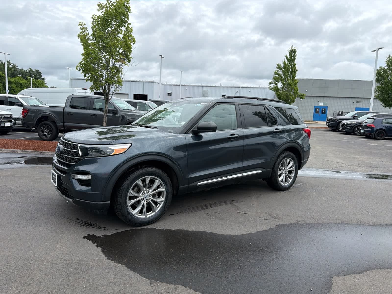 Stone Blue 2022 Ford Explorer SUV / Crossover All-Wheel Drive Automatic