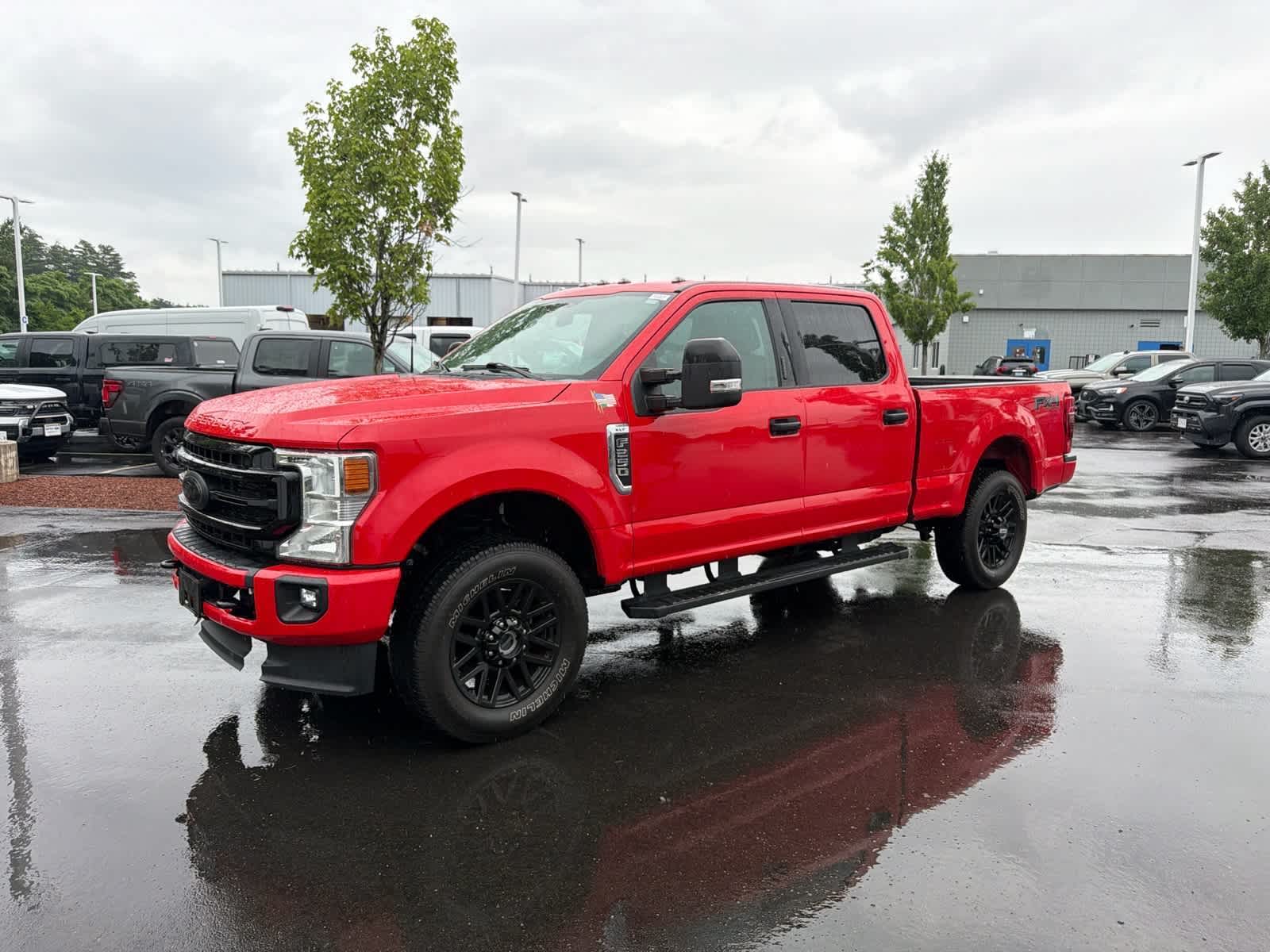 Race Red 2022 Ford F-250 Super Duty Pickup Truck Four-Wheel Drive Automatic