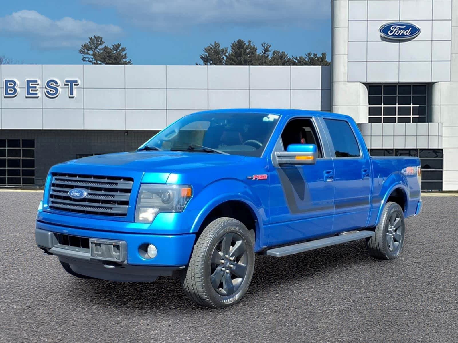 Blue Flame Metallic 2014 Ford F-150 Pickup Truck Four-Wheel Drive 6-Speed Automatic