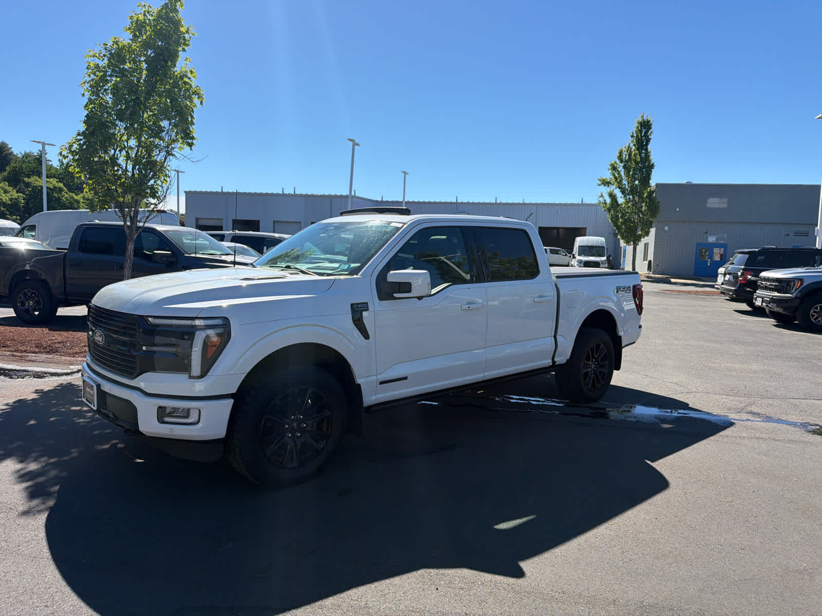 Star White Metallic Tri-Coat 2024 Ford F-150 Platinum SuperCrew 4WD Pickup Truck Four-Wheel Drive Automatic