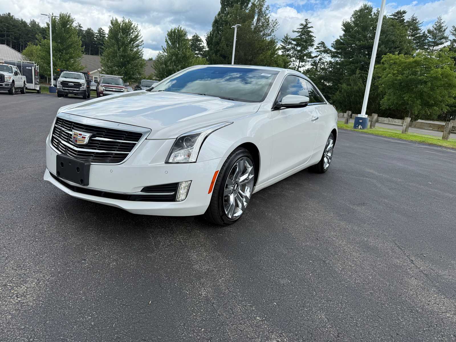 Crystal White Tricoat 2017 Cadillac ATS Coupe Coupe All-Wheel Drive 8-Speed Automatic