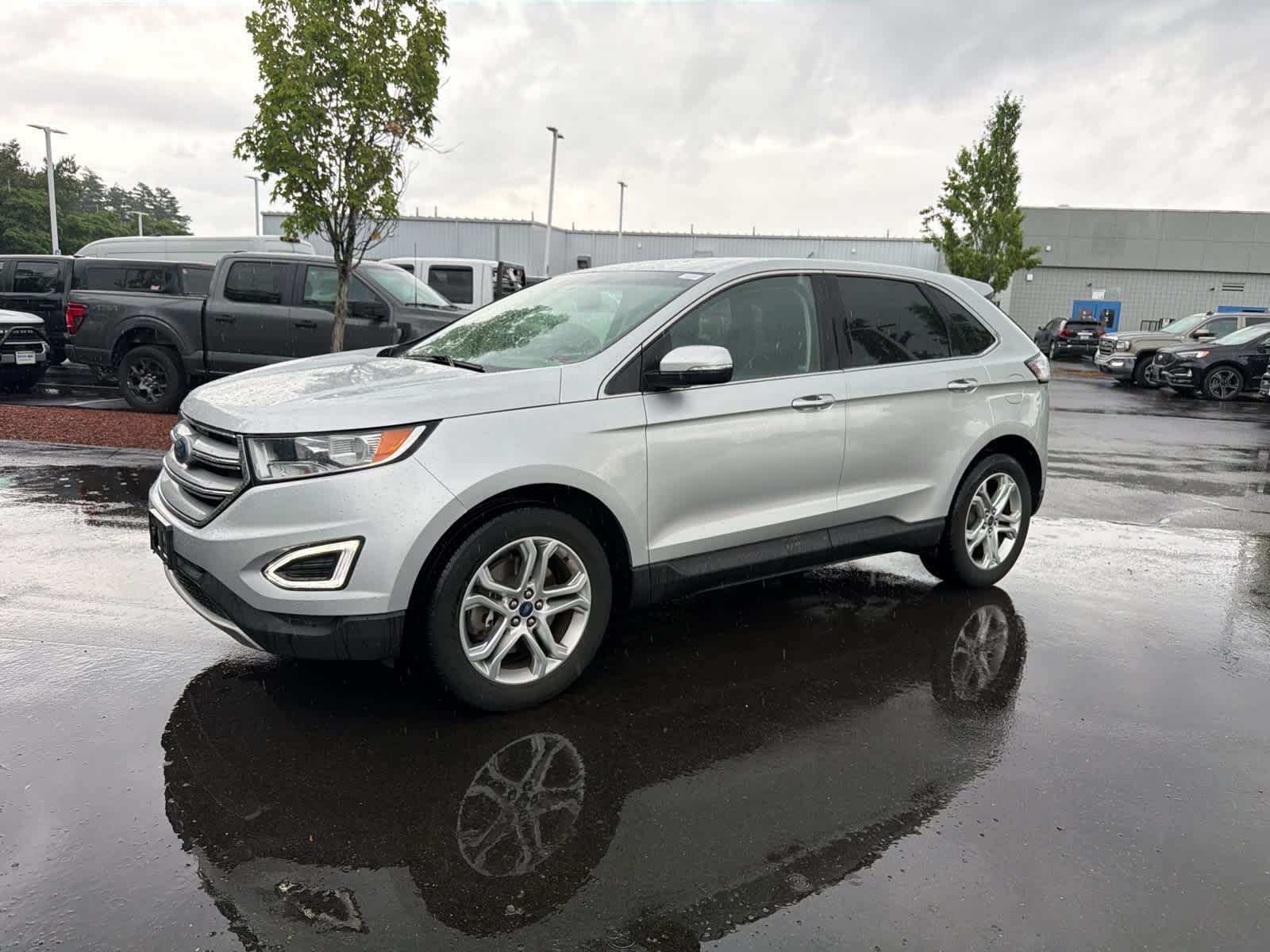 Ingot Silver 2018 Ford Edge SUV / Crossover All-Wheel Drive 6-Speed Automatic